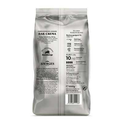 Кафе Gorilla Bar Crema, на зърна, 1 kg