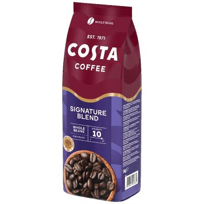 Кафе Costa Coffee Signature Blend Dark, зърна 1 kg