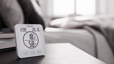 Хигрометър Beurer HM 22 thermo hygrometer; displays temperature, relative humidity, date and time; timer function; sensor buttons