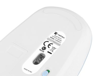 Мишка Natec Mouse Harrier 2, 1600 DPI Bluetooth 5.1 White-Blue