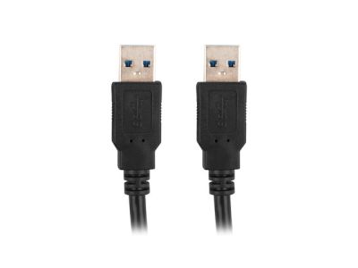 Кабел Lanberg USB-A (M) -> USB-A (M) 3.0 cable 0.5m, black