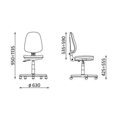 Стол Prestige GTS Работен, Текстил, Червен