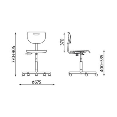 Стол Werek Работен, Шперплат, Бук